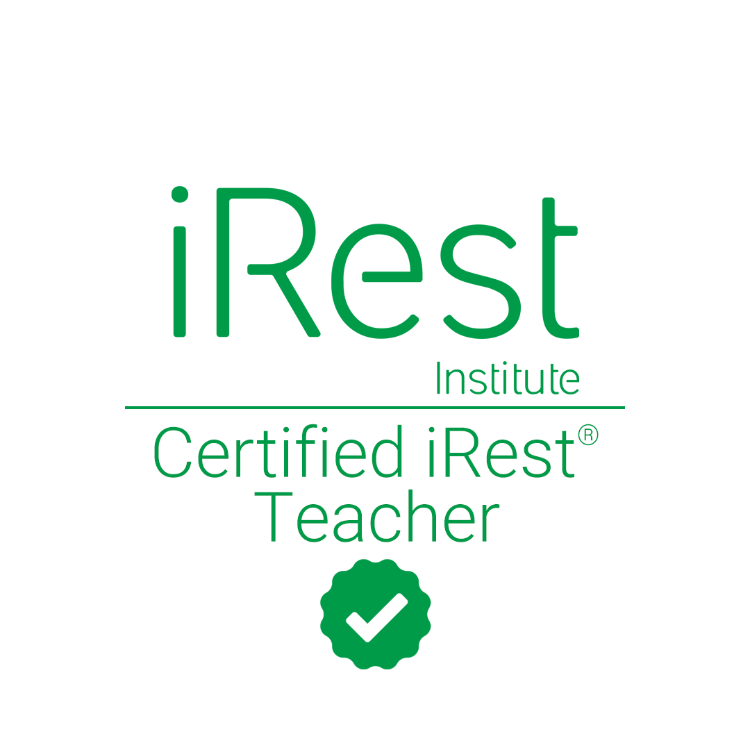 iRest Certified Teacher Badge White
