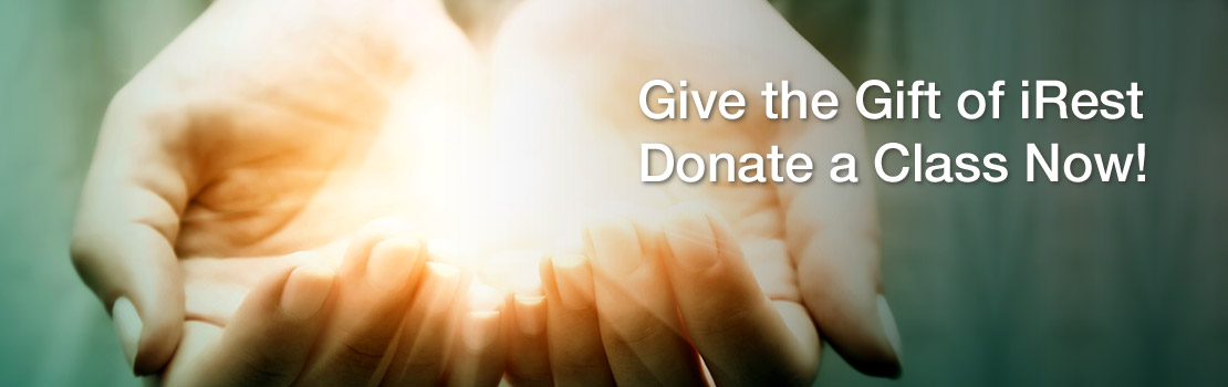 Donate a Class to help us give the gift of iRest