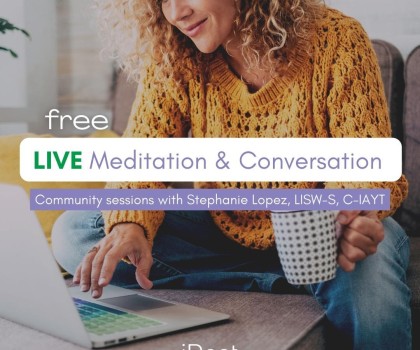 Meditation and Conversation Mobile Banner